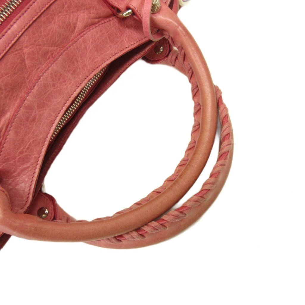 Balenciaga the City 2-Way Handbag Crossbody Leather Y2k Pink — view 5