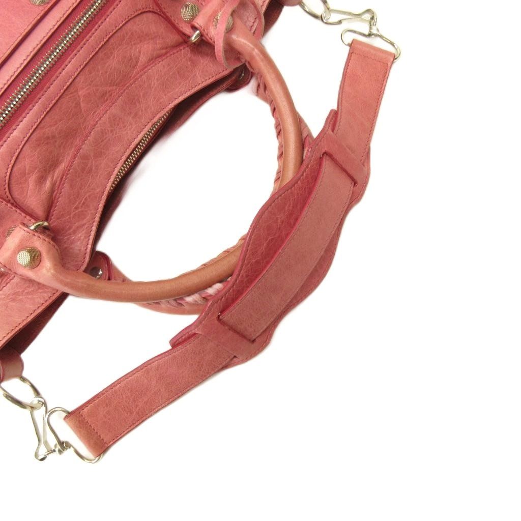 Balenciaga the City 2-Way Handbag Crossbody Leather Y2k Pink — view 6