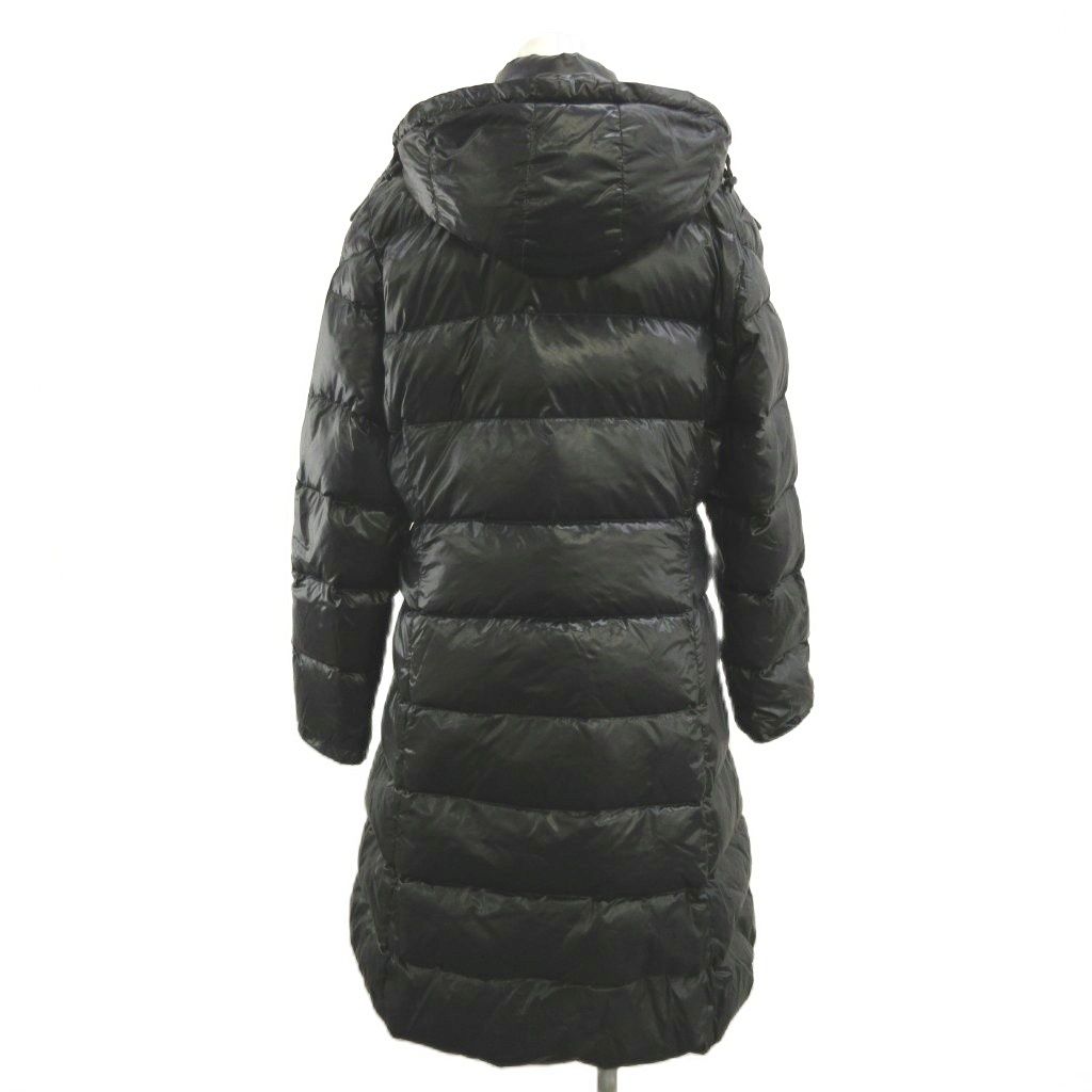 Moncler Meina Down Coat Long Black YU — view 2