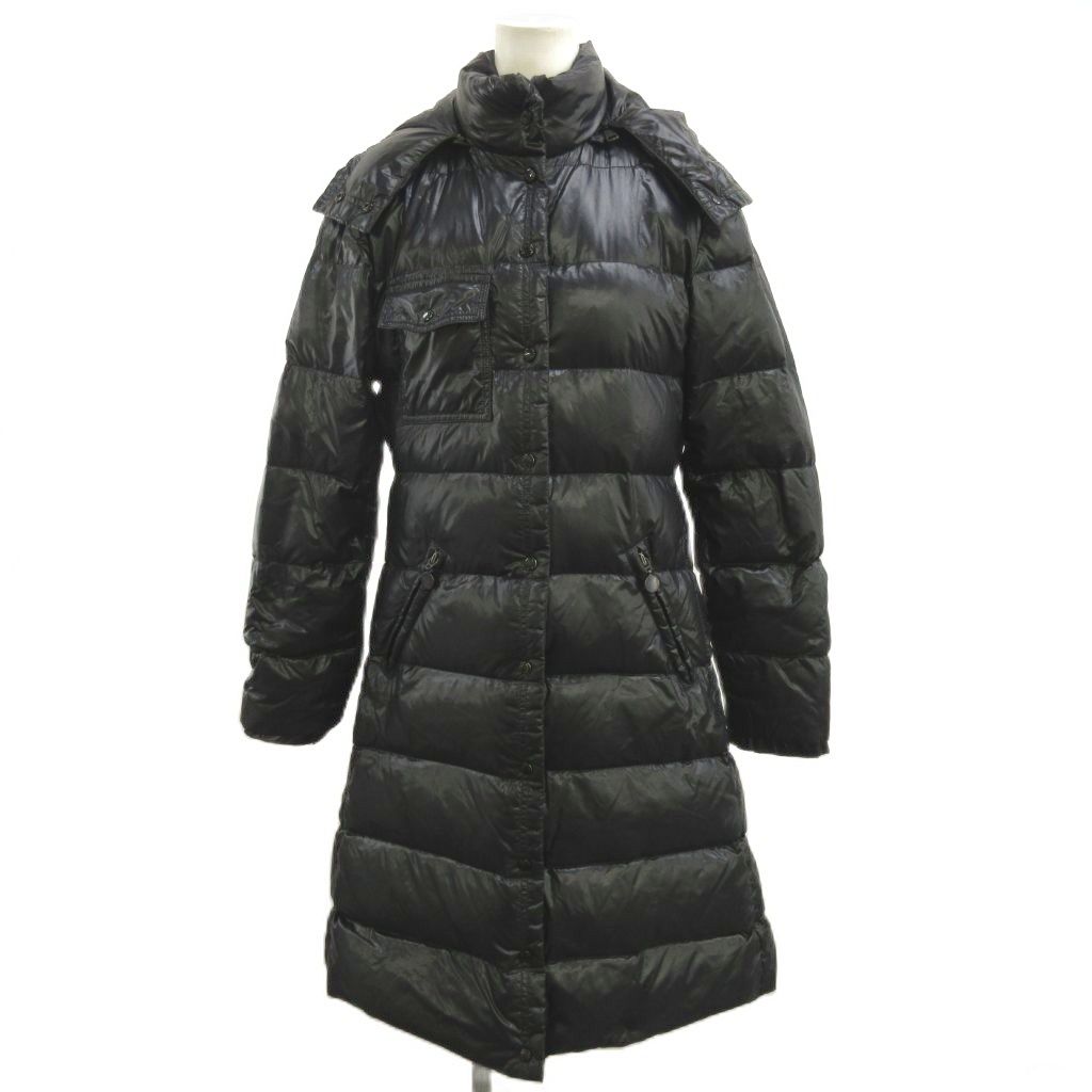 Moncler Meina Down Coat Long Black YU