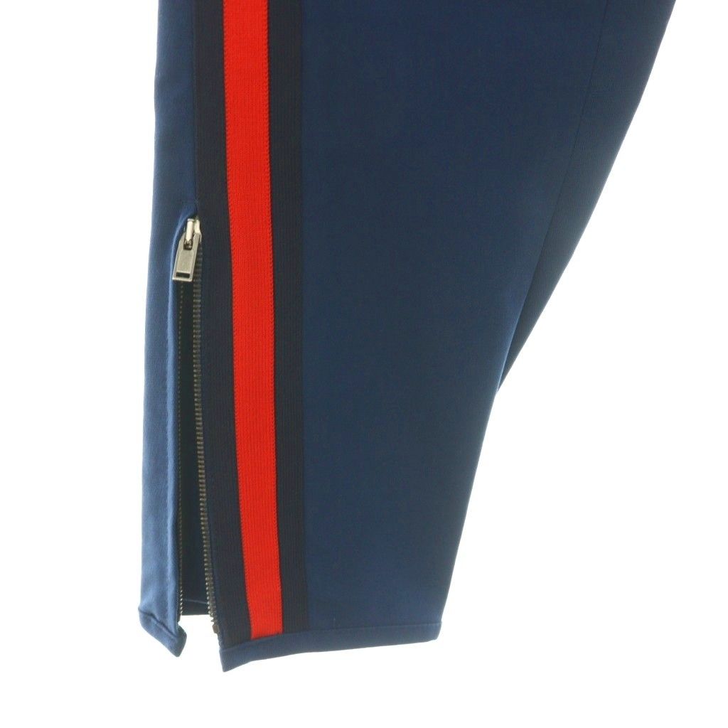 Gucci Stretch Gabardine Side Line Tapered Pants 46 Blue HS — view 4