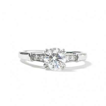 Harry Winston Round Cut Tryst Ring Bi Silver