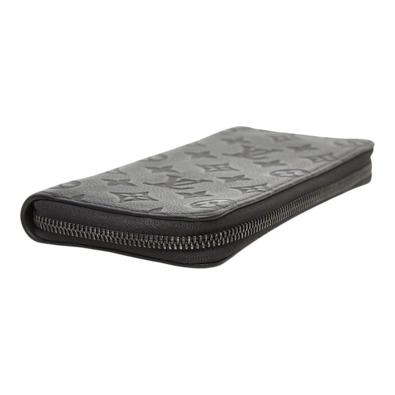 Louis Vuitton Monogram Shadow Zippy Wallet Vertical Zip Around Black Leather — view 4