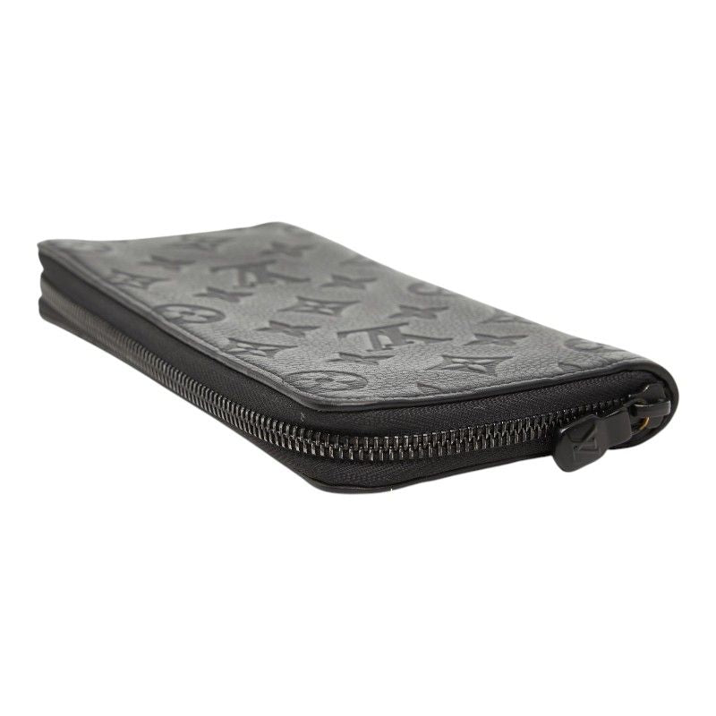 Louis Vuitton Monogram Shadow Zippy Wallet Vertical Zip Around Black Leather — view 5