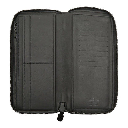Louis Vuitton Monogram Shadow Zippy Wallet Vertical Zip Around Black Leather — view 6