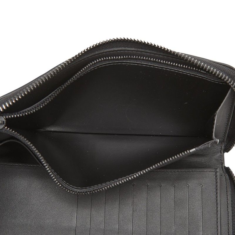 Louis Vuitton Monogram Shadow Zippy Wallet Vertical Zip Around Black Leather — view 7