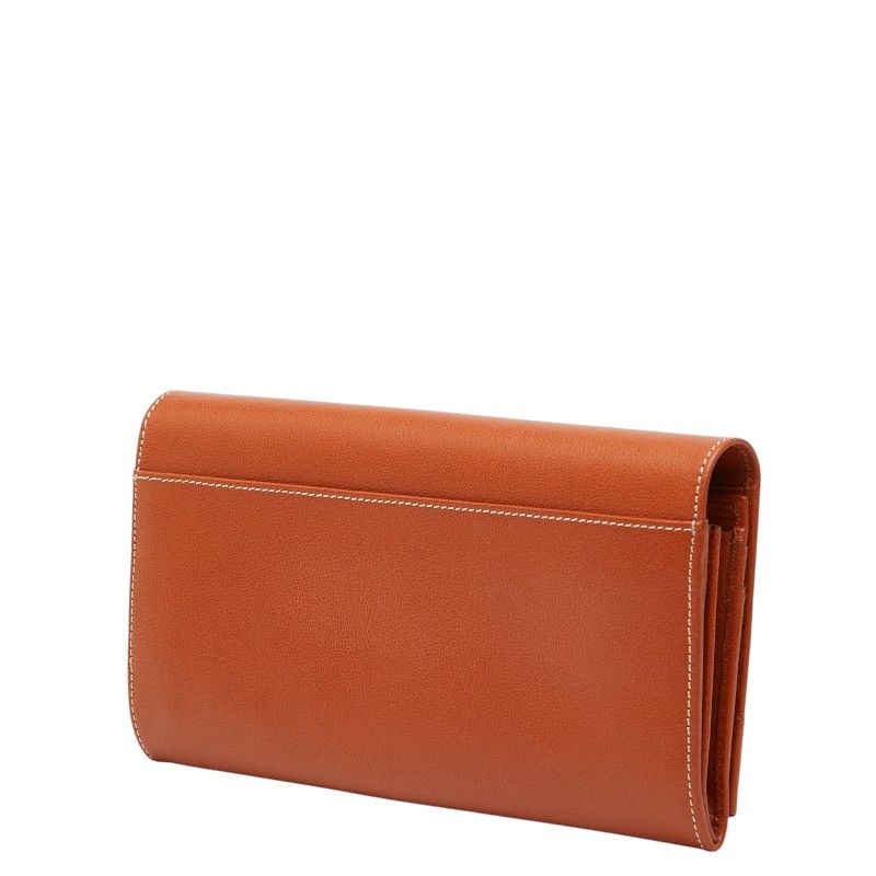Saint Laurent Vintage Line Wallet Brown Leather — view 2