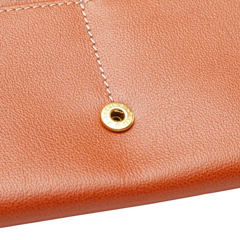 Saint Laurent Vintage Line Wallet Brown Leather — view 6