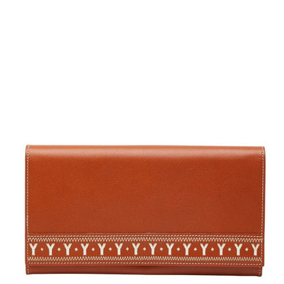 Saint Laurent Vintage Line Wallet Brown Leather