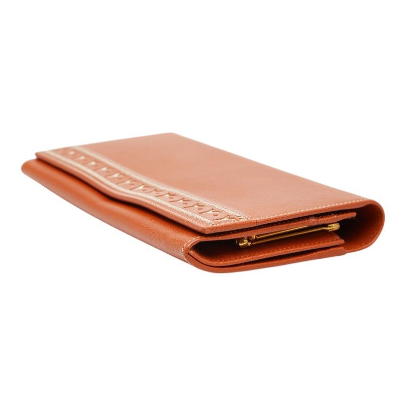 Saint Laurent Vintage Line Wallet Brown Leather — view 5