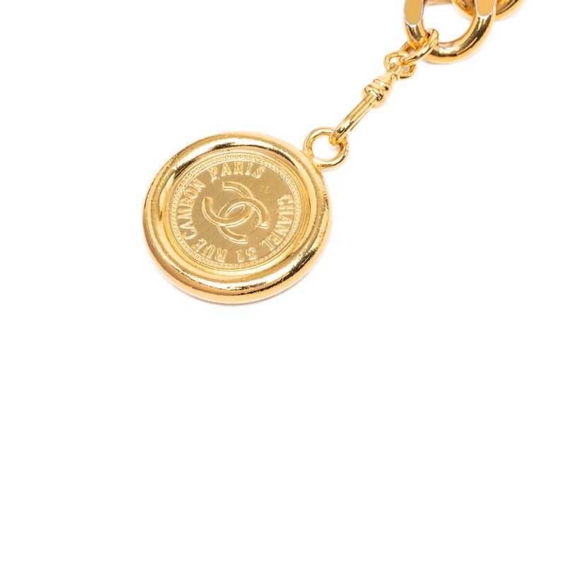 Chanel Vintage Logo Chain Belt Gold Plated — view 2