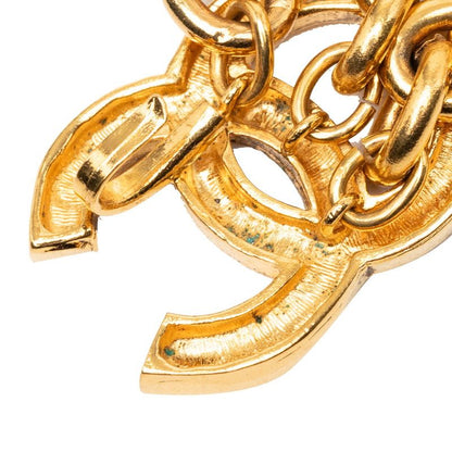 Chanel Vintage CC Logo Triple Strand Chain Belt Gold Plated — view 3