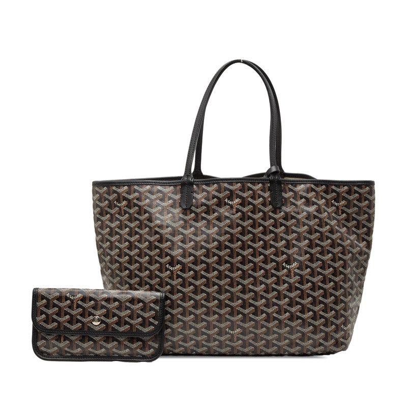 Goyard Saint Louis PM Tote Bag Black Leather — view 7