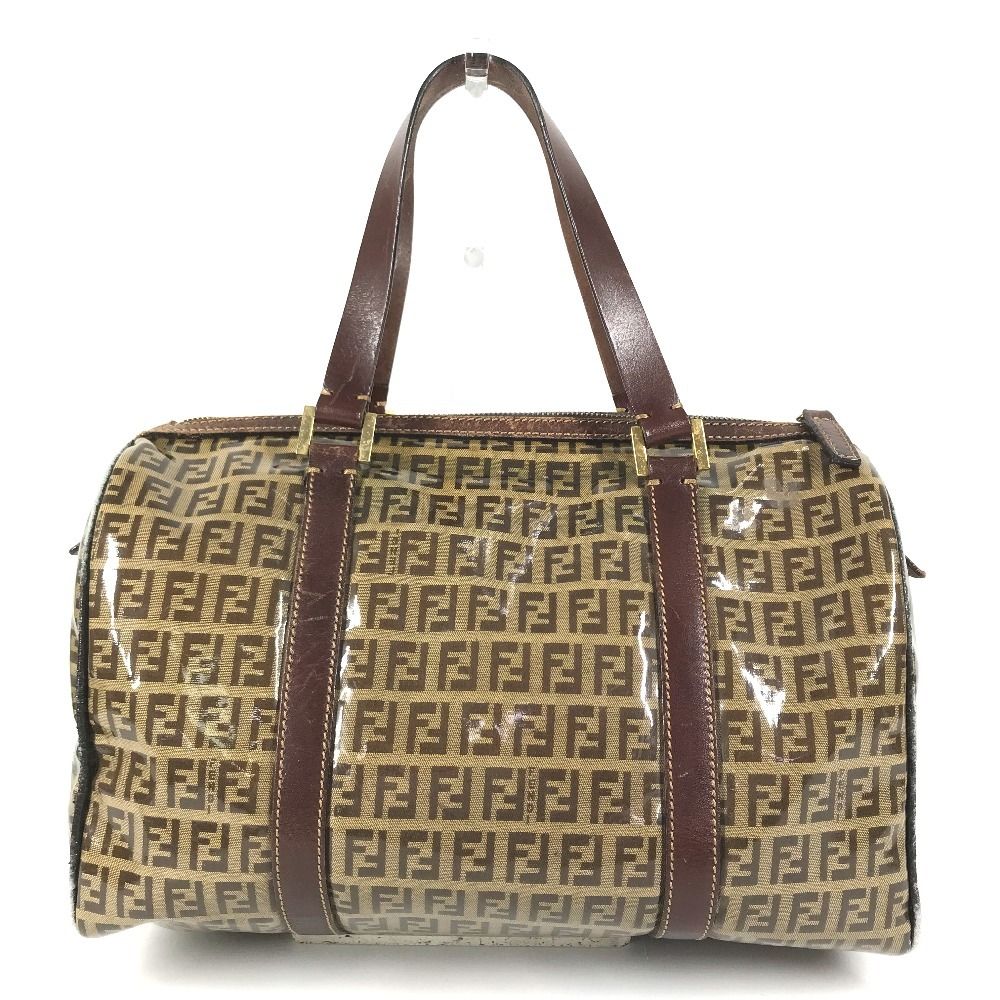 Fendi Handbag Zucca Logo Zucchino Brown — view 2