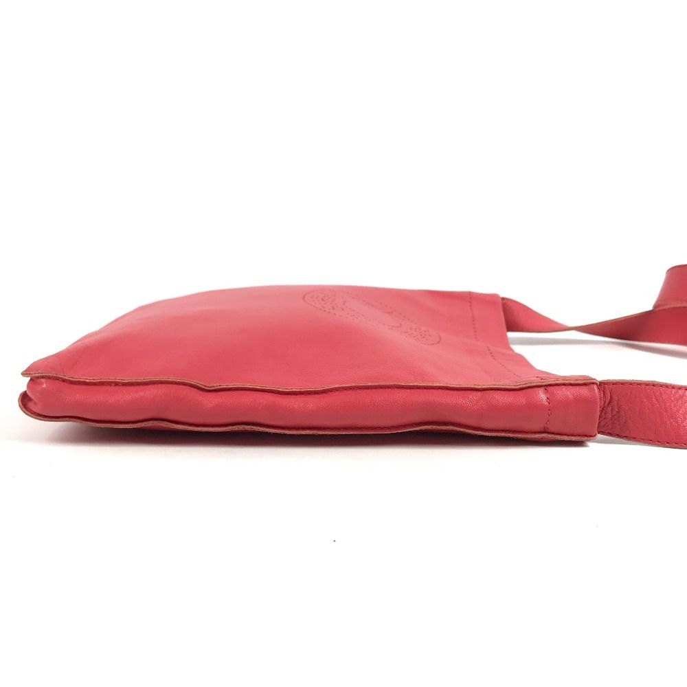 Hermes Shoulder Bag Clou de Selle Logo Leather Pink — view 3