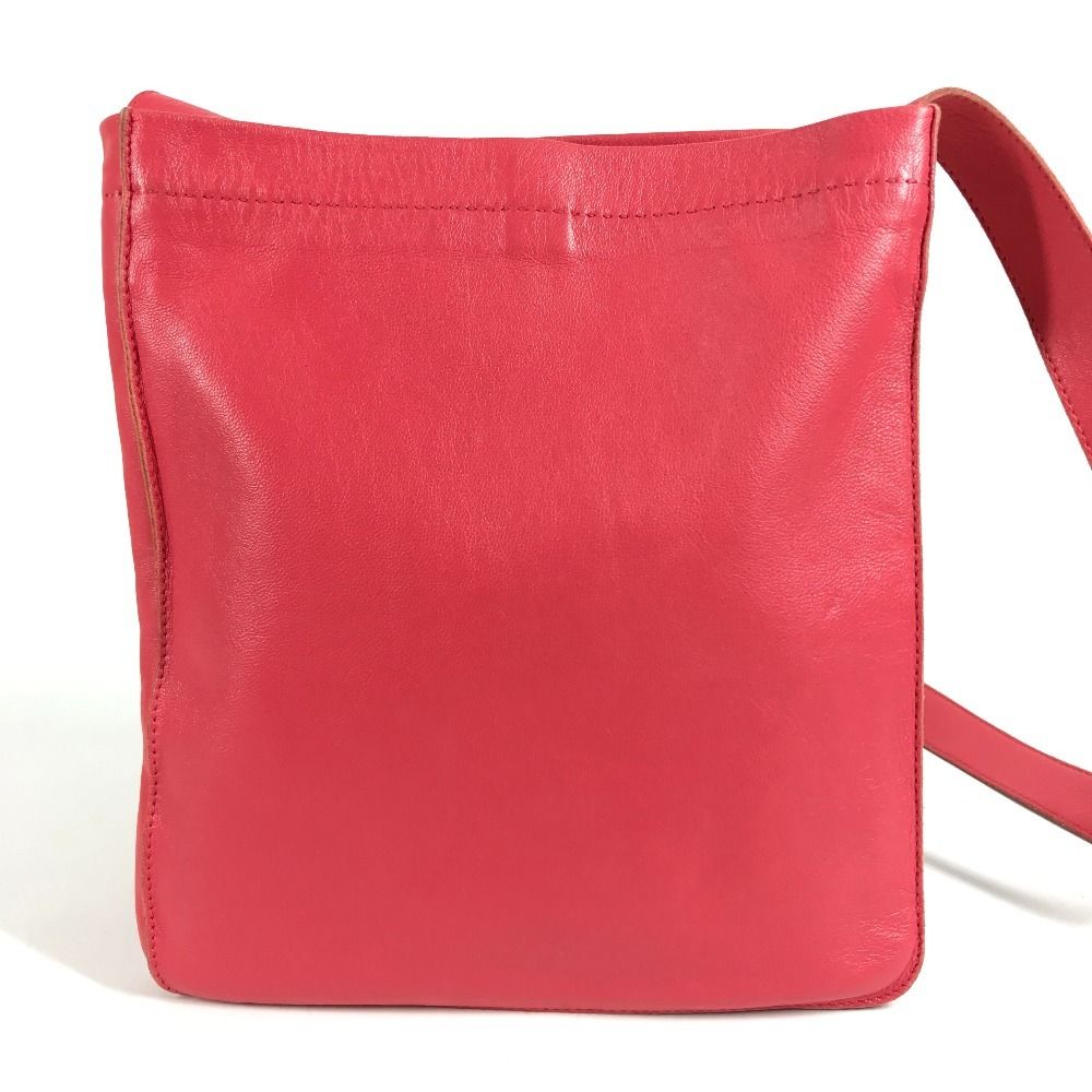 Hermes Shoulder Bag Clou de Selle Logo Leather Pink — view 2