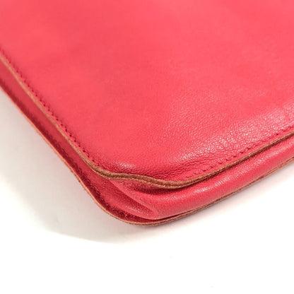 Hermes Shoulder Bag Clou de Selle Logo Leather Pink — view 7