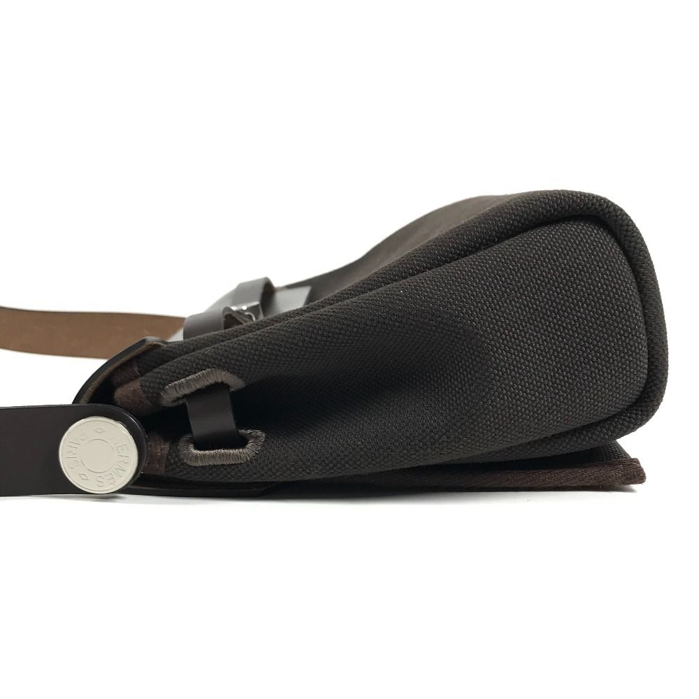 Hermes Shoulder Bag Herbag Zip Mini Toile Military Brown — view 3