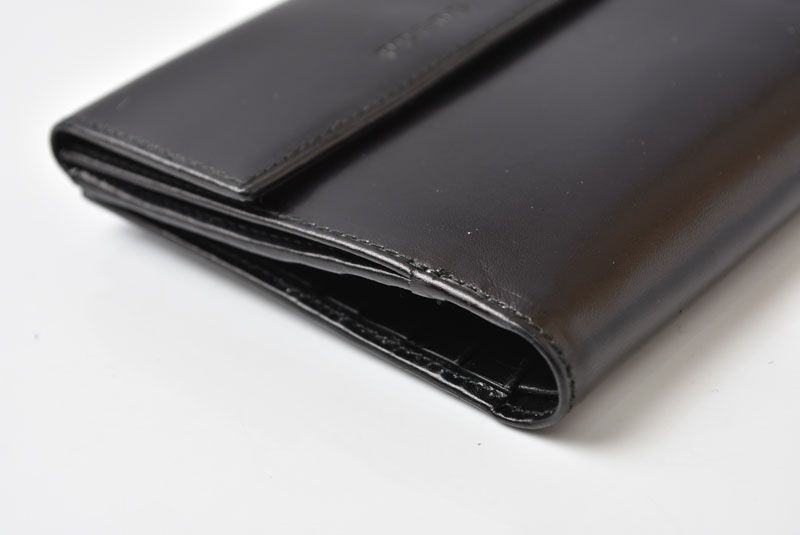 Prada Wallet Trifold Fold Vintage Nero Black — view 7