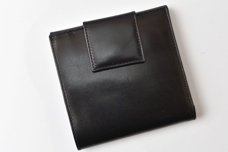 Prada Wallet Trifold Fold Vintage Nero Black — view 4