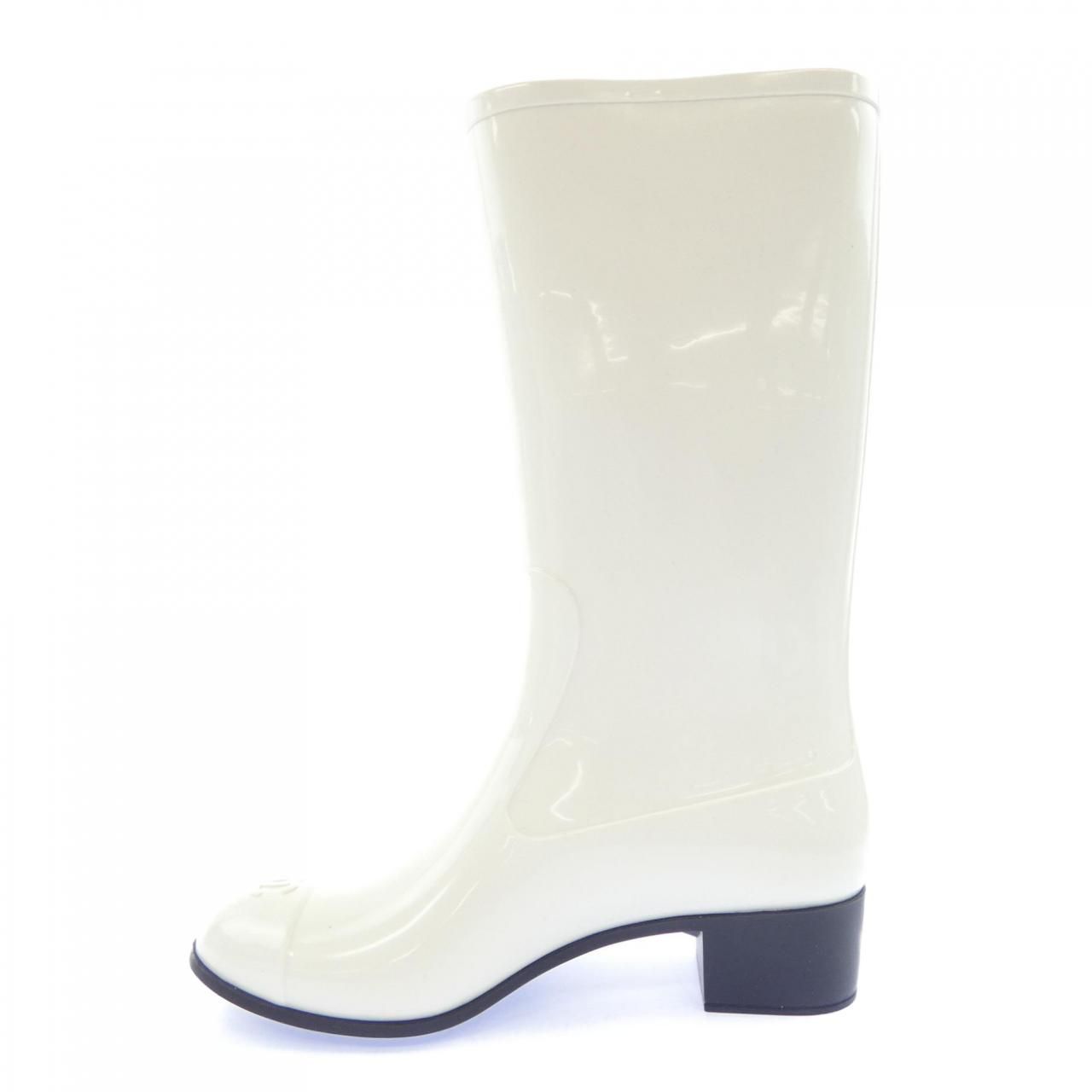 Chanel Rain Boots White — view 2