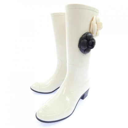 Chanel Rain Boots White — view 3