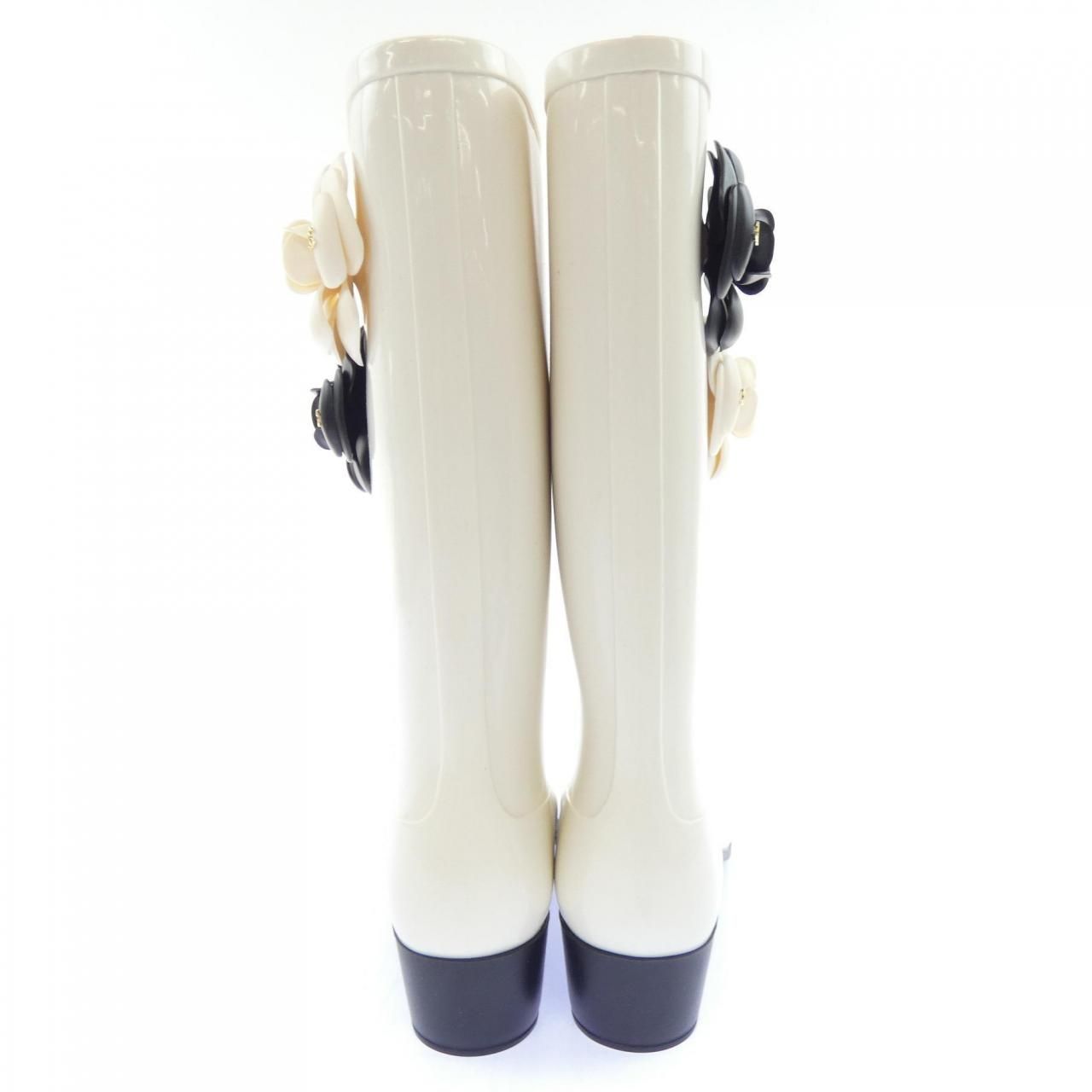 Chanel Rain Boots White — view 5