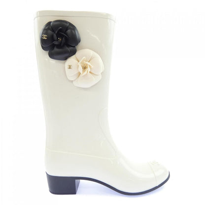 Chanel Rain Boots White