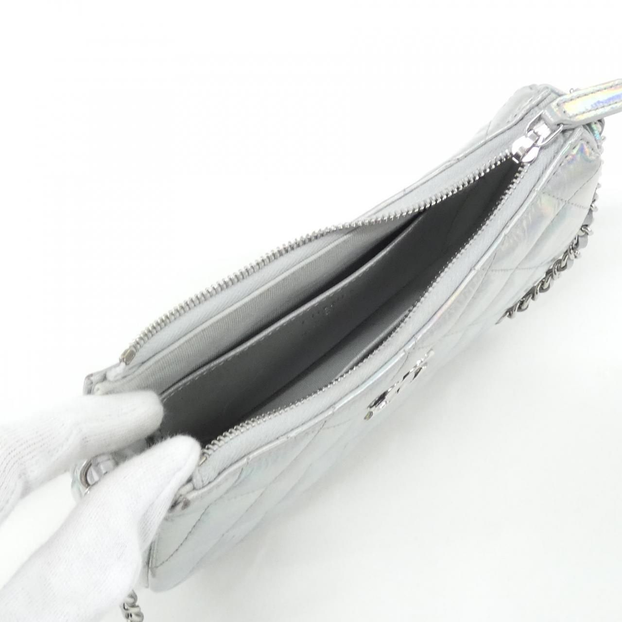Chanel Shoulder Bag Silver — view 8