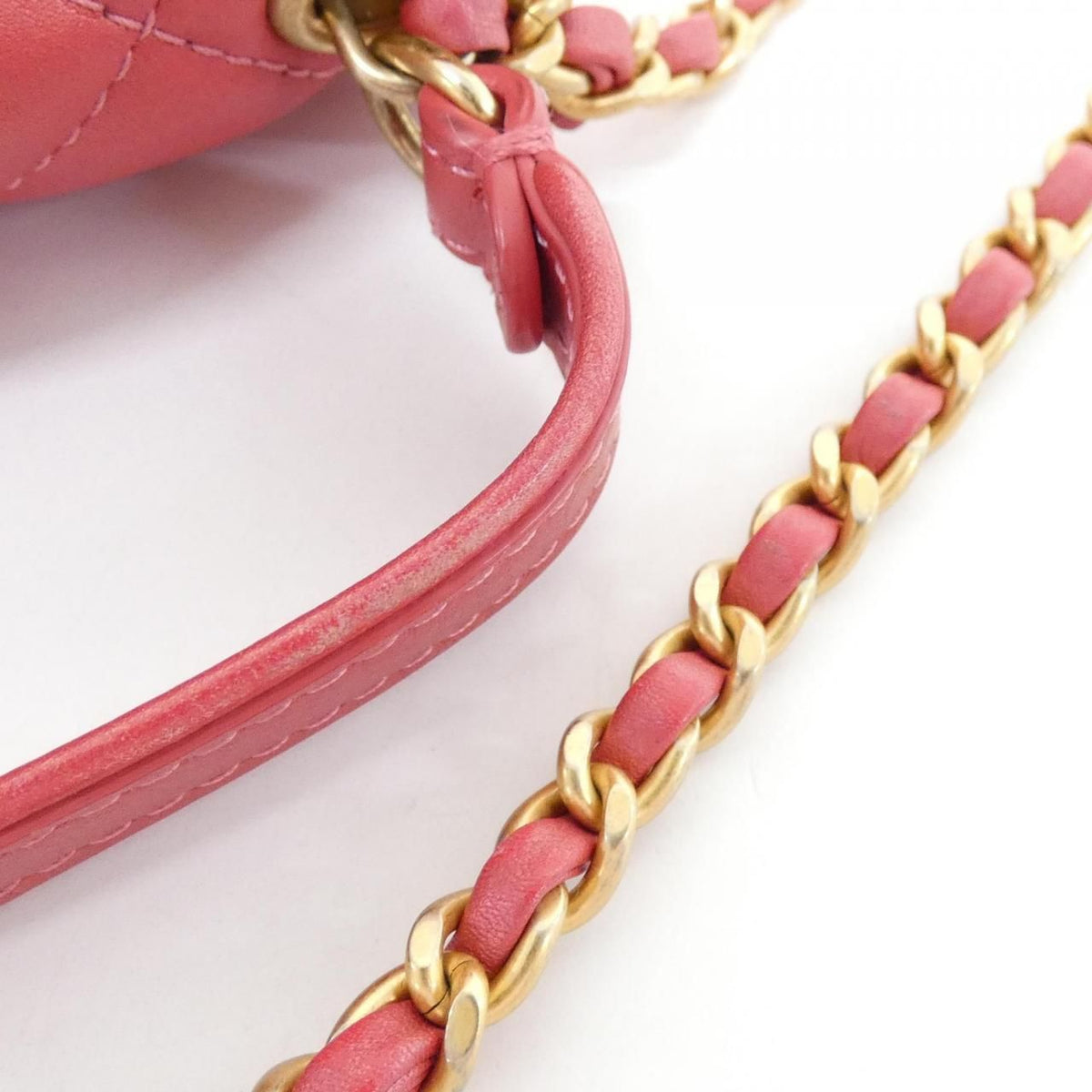 Chanel Bag Handbag Pink — view 6