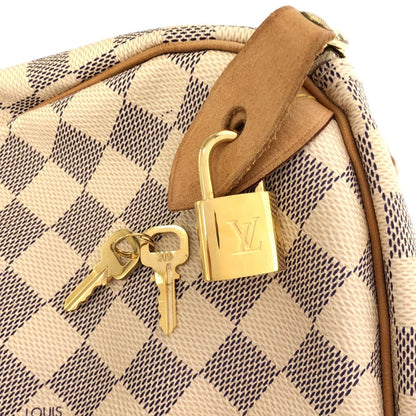 Louis Vuitton Damier Azur Speedy 35 Boston Bag — view 3