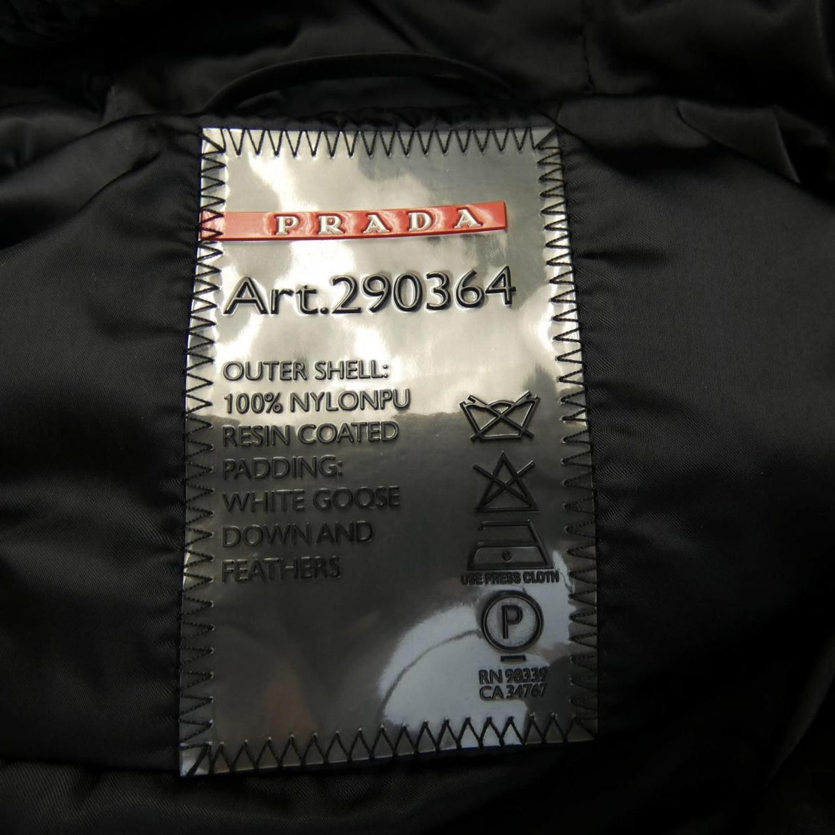 Prada R0k Down Coat — view 4