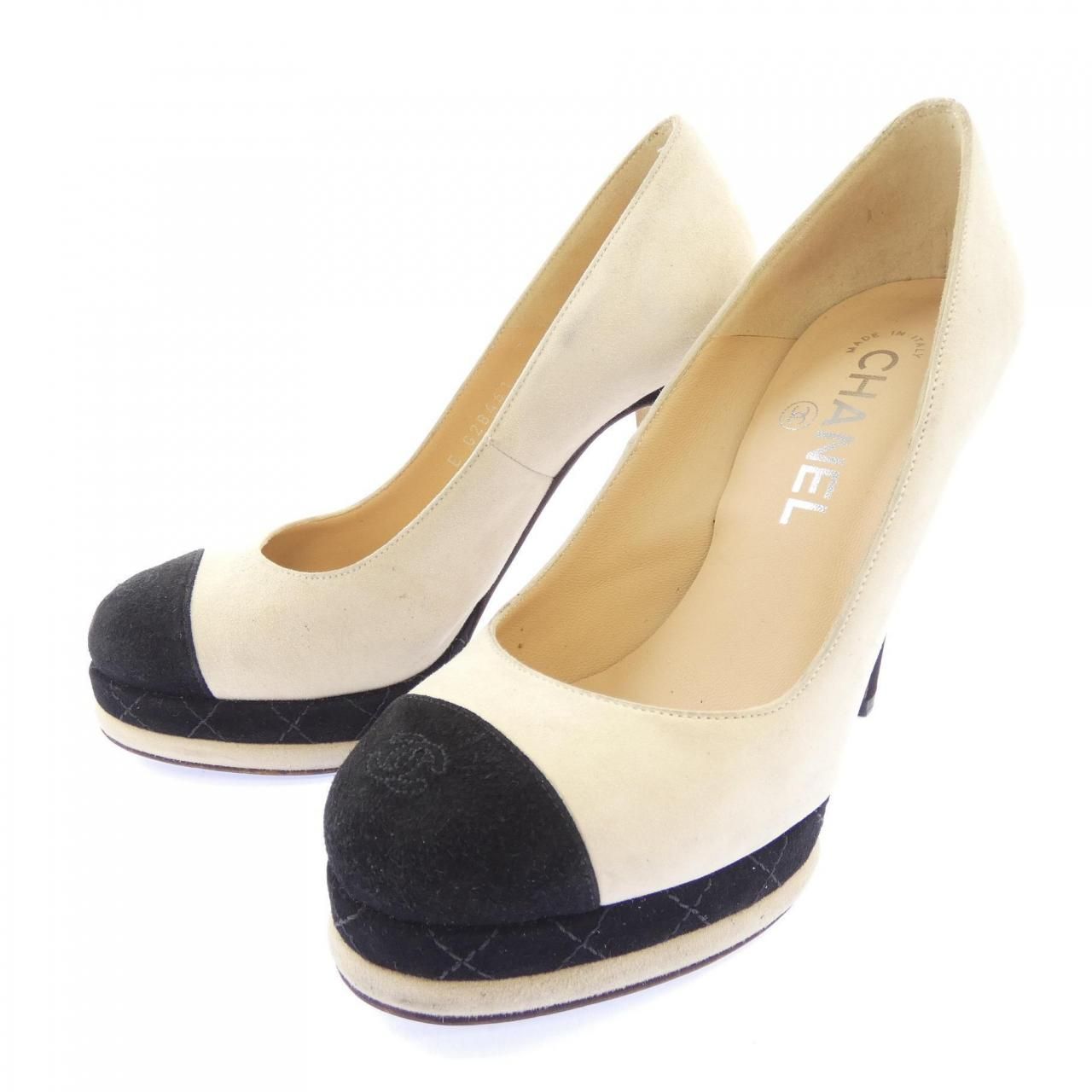Chanel Pumps Heel White — view 3
