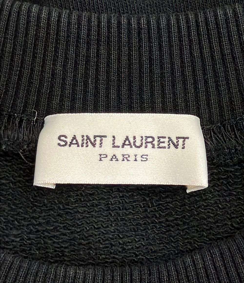 Saint Laurent Paris Cropped Sweatshirt — view 3