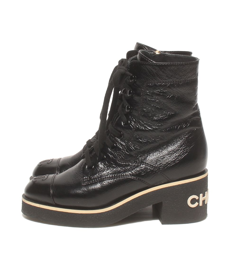 Chanel Short Boots Lace Up — view 2