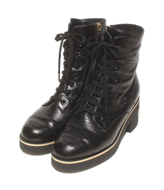 Chanel Short Boots Lace Up