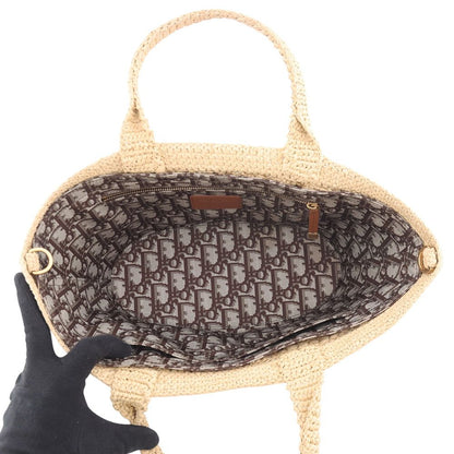 Dior Handbag Panier Chapeau Raffia 2-Way Basket — view 6