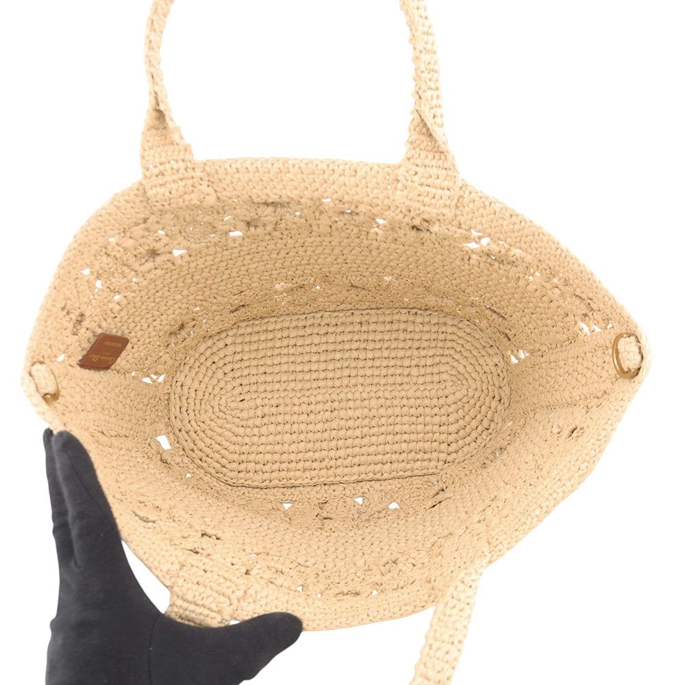 Dior Handbag Panier Chapeau Raffia 2-Way Basket — view 7