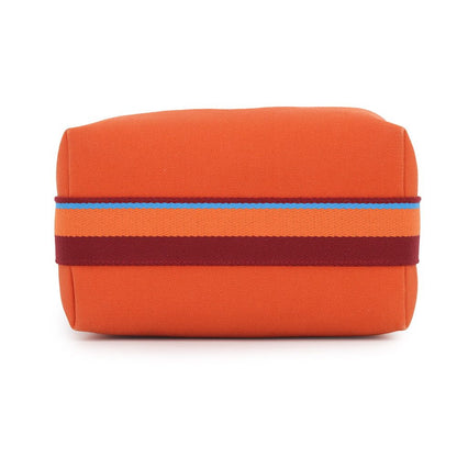 Hermes Pouch Bride-a-Brac Pavillon PM Orange Silver Canvas Case — view 3