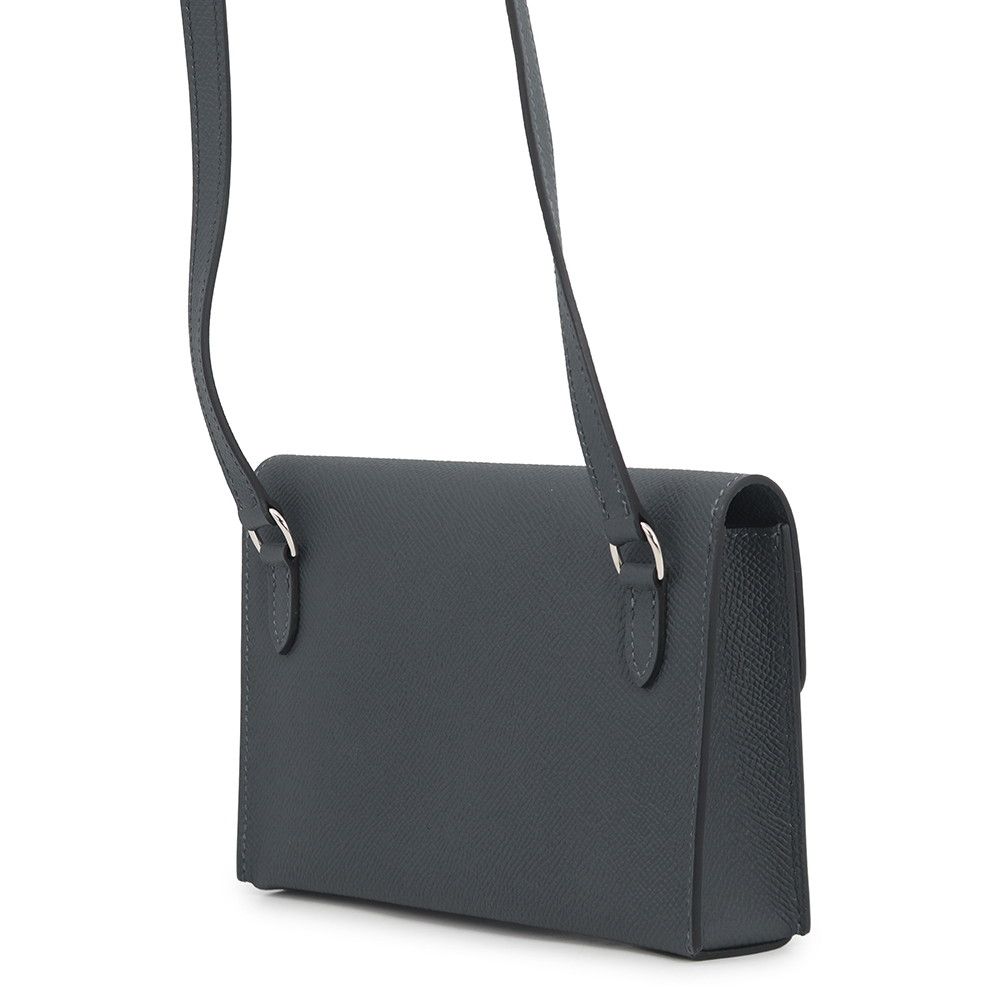 Hermes Wallet on Chain Nappe-to-Go Grimisty Silver Epsom — view 2