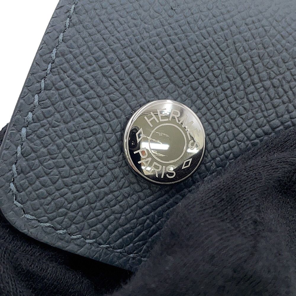 Hermes Wallet on Chain Nappe-to-Go Grimisty Silver Epsom — view 8