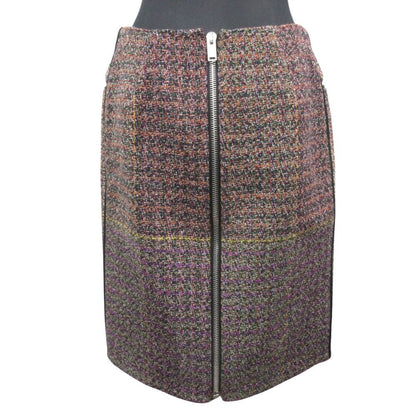 Celine Resort Collection Wool Tweed Skirt Center Full Zip Phoebe Philo Era 40 — view 3