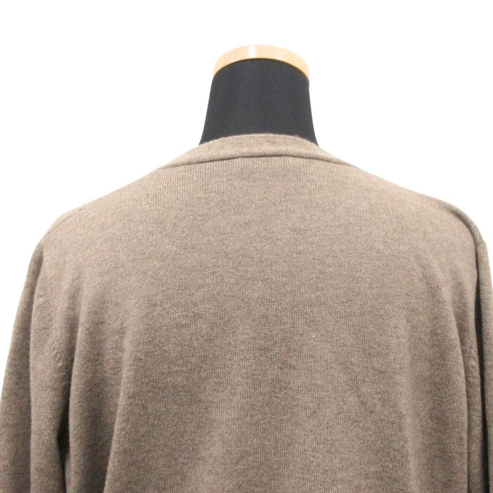 Brunello Cucinelli Cashmere Asymmetric Long Knit Cardigan XL Brown — view 5