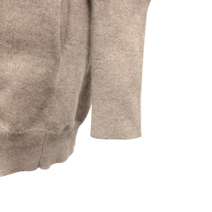 Brunello Cucinelli Cashmere Asymmetric Long Knit Cardigan XL Brown — view 6