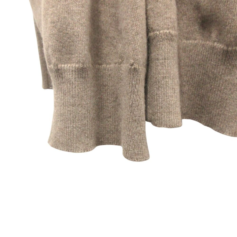 Brunello Cucinelli Cashmere Asymmetric Long Knit Cardigan XL Brown — view 8