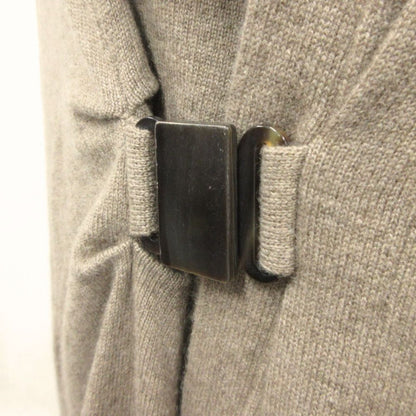Brunello Cucinelli Cashmere Asymmetric Long Knit Cardigan XL Brown — view 7