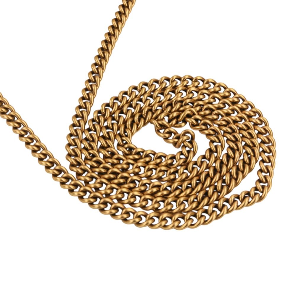 Gucci GG Marmont Leather Mini Bucket Chain Shoulder Bag Ivory — view 6