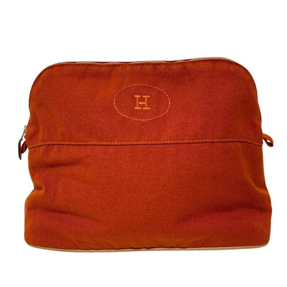 Hermes Canvas Bolide Pouch 31 Orange