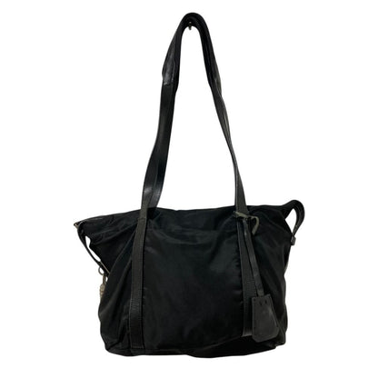 Prada Nylon Shoulder Tote Bag Black