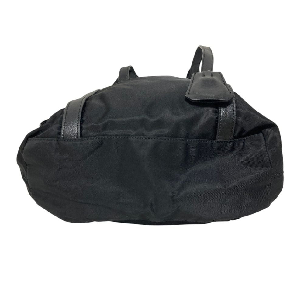 Prada Nylon Shoulder Tote Bag Black — view 4